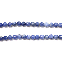 Sodalite Gyöngyök, Kerek, természetes, különböző méretű a választás, Lyuk:Kb 0.1-1mm, Hossz Kb 16 inch, Által értékesített Lot