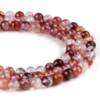 Šperky korálky přírodní křemenné, Ruby Quartz, Kolo, různé velikosti pro výběr, Otvor:Cca 1mm, Prodáno za Cca 15.5 inch Strand