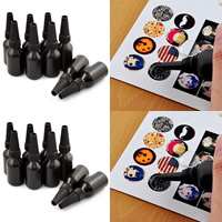 Super colla, with plastica, per il tempo gemma cabochon, nero, 10ml, Venduto da PC