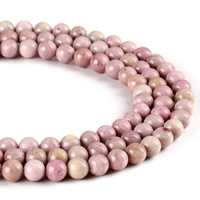 Rhodoniet kralen, Rhodonite, Ronde, verschillende grootte voor keus, Gat:Ca 1mm, Per verkocht Ca 15 inch Strand