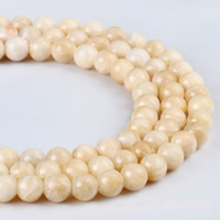 Jade Yellow Beads Round Approx 1mm Sold Per Approx 15 Inch Strand