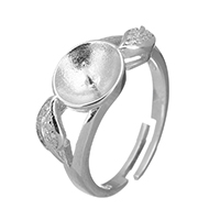 925 Sterling Silver Feistí suite Ring, oscailte & micrea réiteach zirconia ciúbach, 8.5x5mm, 0.7mm, Méid:6, 5ríomhairí pearsanta/Lot, Díolta De réir Lot