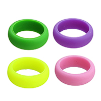 Finger Ring Sieraden, Silicone, verschillende grootte voor keus, meer kleuren voor de keuze, 8mm, Verkocht door PC