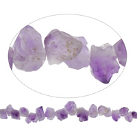 Granos Amethyst naturales, amatista, Birthstone de febrero, 6x9x7-19x15x11mm, 43PCs/Sarta, Vendido para aproximado 20 Inch Sarta