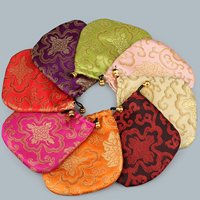 Tasca per gioielli, satin, with corda in nylon, colori misti, 130x130mm, 10PC/lotto, Venduto da lotto