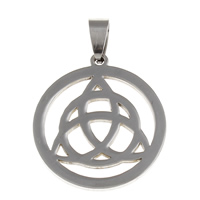 Stainless Steel Pendants Flat Round original color Approx Sold By Bag