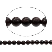 Naturlig granat perler, Garnet, Runde, forskellig størrelse for valg, Hole:Ca. 1mm, Solgt Per Ca. 15 inch Strand