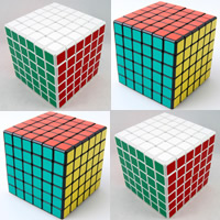 Magic Rubik Speed Puzzle Cubes Leksaker, Plast, Kub, fler färger för val, 67x67x67mm, Säljs av PC