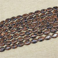 Goldstone Bead, Flat Round, syntetisk, 13x18mm, Längd Ca 15 inch, 3Strands/Bag, Ca 20PC/Strand, Säljs av Bag