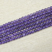 Natuurlijke Amethyst kralen, Amethist, Ronde, Februari Birthstone & verschillende grootte voor keus, Per verkocht Ca 15 inch Strand