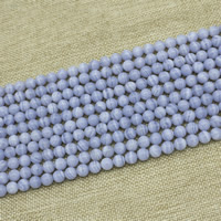 Naturlig lilla Agate perler, Purple Agate, Runde, Solgt Per Ca. 15 inch Strand