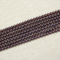 Naturlig granat perler, Garnet, Runde, forskellig størrelse for valg, Solgt Per Ca. 15 inch Strand