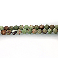 Green Opal Kraal, Ronde, verschillende grootte voor keus, Gat:Ca 0.5-1.5mm, Lengte Ca 15 inch, Verkocht door Lot