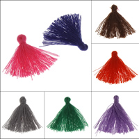 Dekorative Tassel, Bomuld, flere farver til valg, 5x30x4mm, 500pc'er/Bag, Solgt af Bag