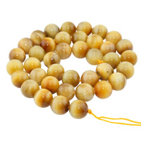 Contas de olho de tigre, Roda, naturais, tamanho diferente para a escolha, dourado, Buraco:Aprox 1mm, vendido para Aprox 15 inchaltura Strand