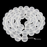 Natural Clear Quartz Beads Crystal Round & frosted Approx 1mm Sold Per Approx 15 Inch Strand