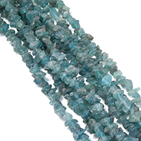 Naturlig Quartz Bead, lyseblå, 5-10x4-6x3-6mm, Hole:Ca. 1mm, Ca. 101pc'er/Strand, Solgt Per Ca. 16 inch Strand