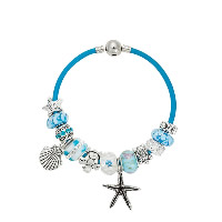 Bracelet European , alliage de zinc, avec vachette cordon & argile & cristal & chalumeau, Placage, bracelet à breloques & longueur différente pour le choix & pour femme & facettes & avec strass, protéger l'environnement, sans nickel, plomb et cadmium, Vendu par brin