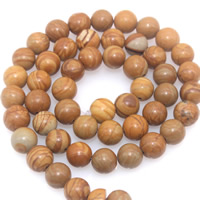 Grain Sten Bead, Rund, naturlig, olika storlek för val, Hål:Ca 1mm, Såld Per Ca 15 inch Strand