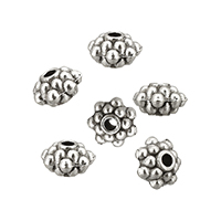 Zink Legierung Perlen Schmuck, Zinklegierung, antik silberfarben plattiert, frei von Nickel, Blei & Kadmium, 6.50x4x6.50mm, Bohrung:ca. 1mm, 300PCs/Menge, verkauft von Menge