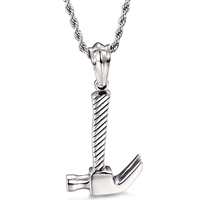 Stainless Steel Pendants hammer for man & blacken Approx Sold By PC