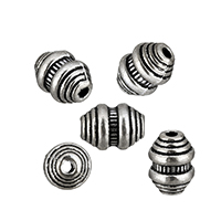 Cink legura nakit perle, Cink Alloy, Kolona, starinski srebrne boje pozlaćen, nikal, olovo i kadmij besplatno, 9x6.50x6.50mm, Rupa:Približno 1.2mm, 200računala/Lot, Prodano By Lot