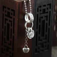 Bali Sterling Silver Pendants, Tailandia, 14.60x58.40mm, Buraco:Aprox 10-15mm, vendido por PC