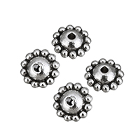 Zink Alloy Flower Pärlor, Blomma, antik silver pläterad, nickel, bly och kadmium gratis, 9x5mm, Hål:Ca 1.3mm, 200PC/Lot, Säljs av Lot