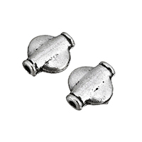 Zink Alloy Smycken Pärlor, antik silver pläterad, nickel, bly och kadmium gratis, 8x9x3mm, Hål:Ca 1mm, 300PC/Lot, Säljs av Lot