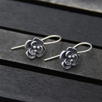 Thaimaa Sterling korut korvakorut, Thaimaa Sterling Silver, Rose, naiselle, 9mm, Myymät Pair