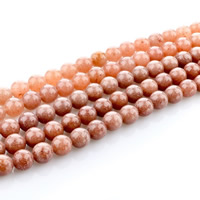 Aventurin perle, Red aventurin, Krug, prirodan, različite veličine za izbor, Rupa:Približno 1mm, Prodano Per Približno 15 inčni Strand