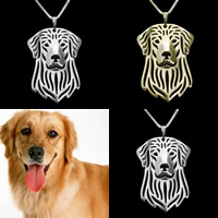 Unisex Ketting, Zinc Alloy, met ijzeren ketting, Hond, plated, uniseks & box ketting, meer kleuren voor de keuze, lood en cadmium vrij, 45cm, Per verkocht Ca 17.5 inch Strand