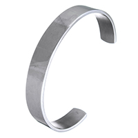 Stainless Steel Cuff Bangle, egynemű & különböző méretű a választás, az eredeti szín, Által értékesített PC