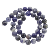 Sodalite Karoliukai, Turas, skirtingo dydžio pasirinkimo, Skylė:Apytiksliai 1mm, Parduota už Apytiksliai 15 Inch Strand