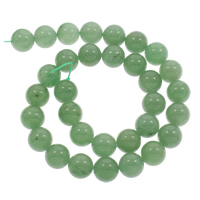 Aventurine Glas Bead, Babhta, nádúrtha, méid éagsúla do rogha, Poll:Thart 1mm, Díolta Per Thart 15 Inse Snáithe