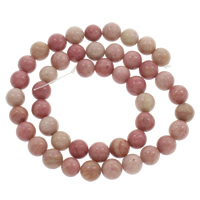 Rhodoniet kralen, Rhodonite, Ronde, natuurlijk, verschillende grootte voor keus, Gat:Ca 1mm, Per verkocht Ca 15 inch Strand