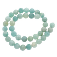 Amazonite goutte, Rond, Trou:Environ 1mm, Vendu par Environ 15 pouce brin