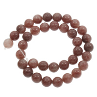 Strawberry Quartz goutte, Rond, naturel, normes différentes pour le choix, Trou:Environ 1mm, Vendu par Environ 15 pouce brin