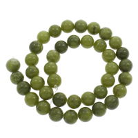 Nanyang Jade Bead, Runde, forskellig størrelse for valg, Hole:Ca. 1mm, Solgt Per Ca. 15 inch Strand