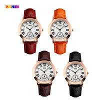 SKmei® kvinnor smycken Watch, Kohud, med Glas & Zink Alloy, steg guldfärg pläterade, fler färger för val, nickel, bly och kadmium gratis, 35x40mm, Längd Ca 9.6 inch, Säljs av PC