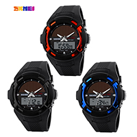 SKmei® Reloj para hombre, Plástico, con acero inoxidable, más colores para la opción, 44x47mm, longitud aproximado 10 Inch, Vendido por UD