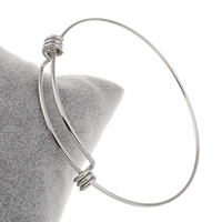 ROSTFRITT STÅL Armring, Unisex & justerbar, ursprungliga färgen, 67x63x1.50mm, Innerdiameter:Ca 64mm, Säljs av PC