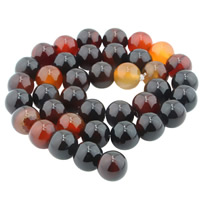 Natural Miracle Agate Beads Round Sold Per Approx 15.5 Inch Strand