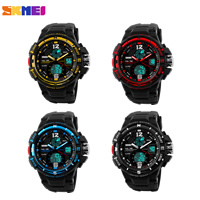 SKmei® Men Jóias Relógio, silicone, with plástico & liga de zinco, banhado, Mais cores pare escolha, níquel, chumbo e cádmio livre, 51x49mm, comprimento Aprox 9.8 inchaltura, vendido por PC