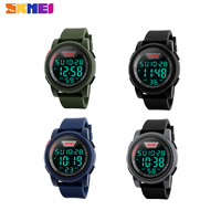 Montre à bijoux pour homme SKmei®, silicone, avec plastique & alliage de zinc, Placage, plus de couleurs à choisir, protéger l'environnement, sans nickel, plomb et cadmium, 50x57mm, Longueur Environ 10.4 pouce, Vendu par PC