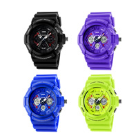 SKmei® Unisex Jewelry Watch, Silicone, le Gloine & Cruach dhosmálta, 50x39mm, Fad Thart 9.4 Inse, Díolta De réir PC