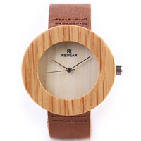 Reloj para mujer Redear®Women, Cuero de vaca, con Arce & Vidrio & acero inoxidable, natural & ajustable, 20x12mm, longitud aproximado 7.5 Inch, Vendido por UD