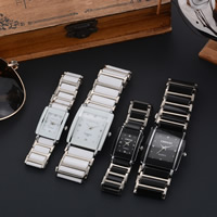 Women Wrist Watch Porcelain with zinc alloy dial & Glass plated & for woman & with rhinestone Sold By Lot