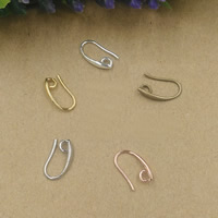 Brass Hook slangetje, Messing, plated, verschillende grootte voor keus, meer kleuren voor de keuze, nikkel, lood en cadmium vrij, 50pC's/Bag, Verkocht door Bag