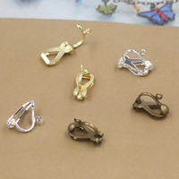 Brass Clip On Earring Finding plated nickel lead & cadmium free Sold By Bag